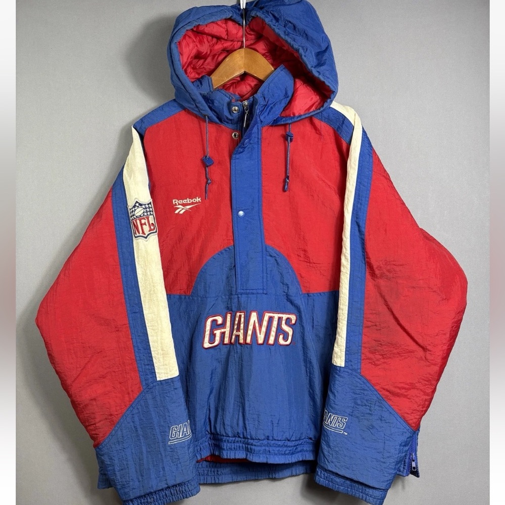 VINTAGE Football 90s New York Giants Jacket Reebok Pro Line Sports Sz XL